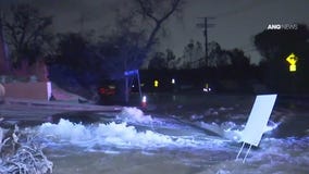Sinkhole opens after water main break