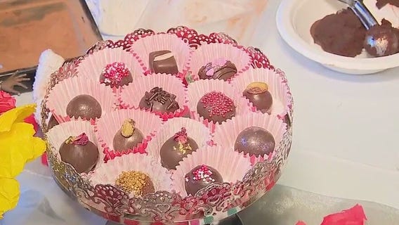 Making truffles at Centennial Farm