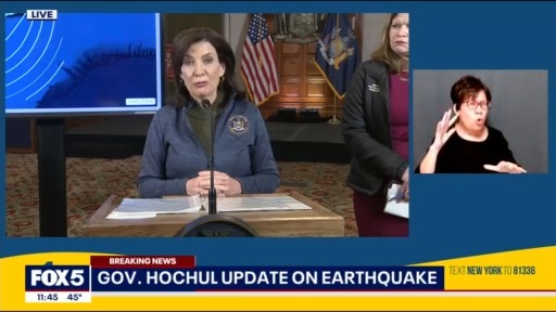 Gov. Kathy Hochul earthquake update