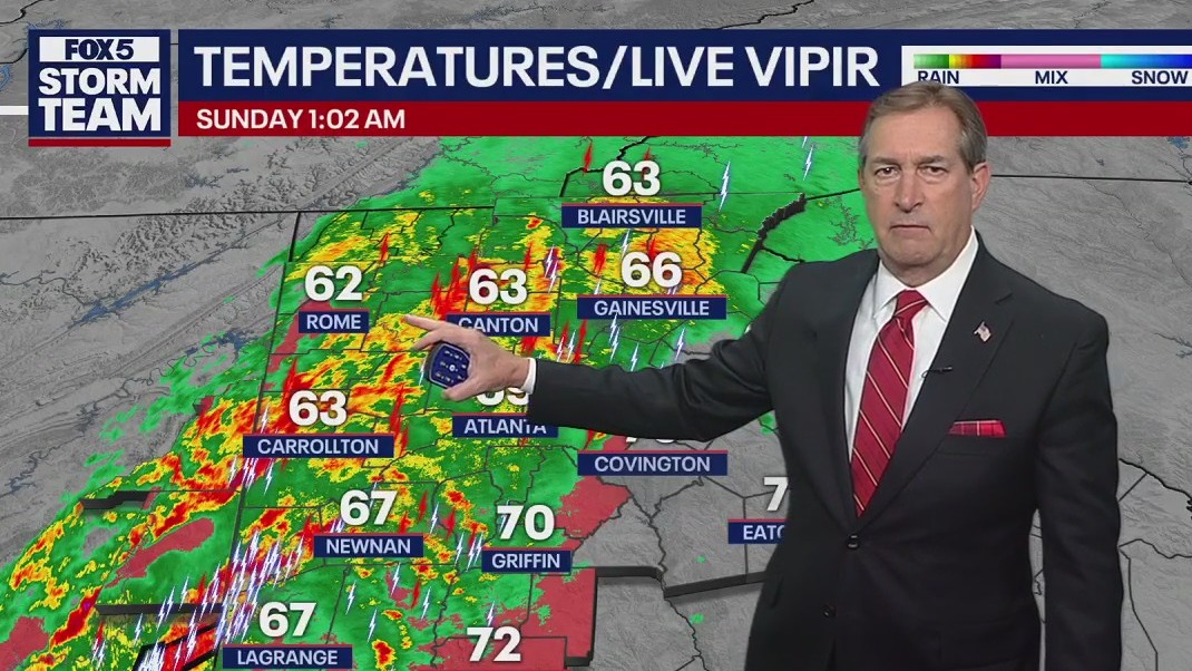 Metro Atlanta Severe Weather Outlook 1 a.m.