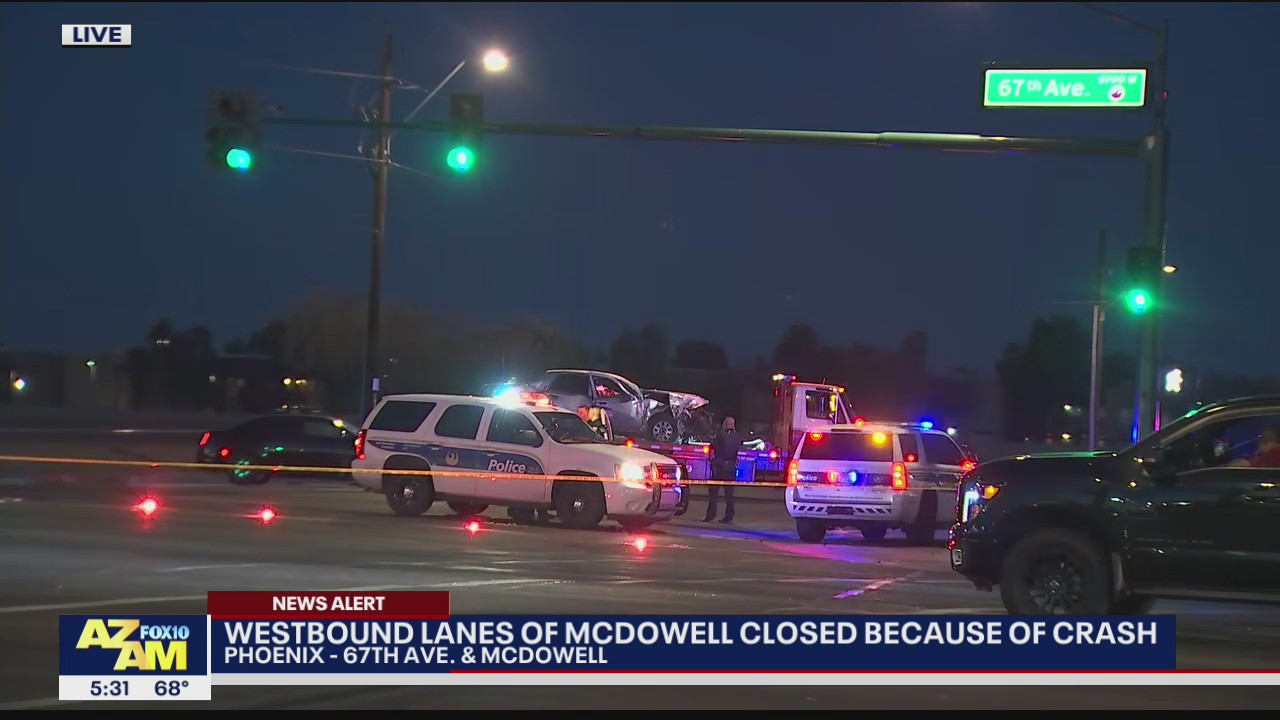 FD: 3 critically injured in multi-car crash in Phoenix | FOX 10 Phoenix