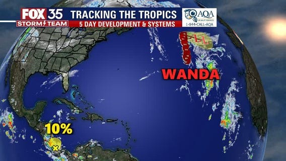 Tracking the tropics: Here's where Tropical Storm Wanda is going