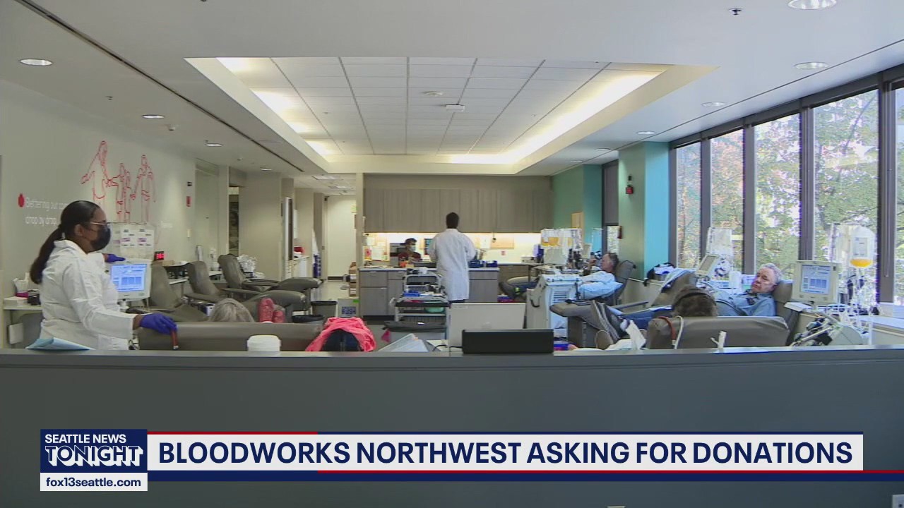Bloodworks Northwest urgently seeks blood donors amid critical shortage