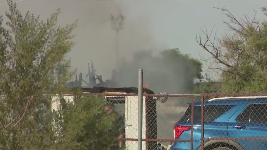 Firefighter treated for burns following home fire