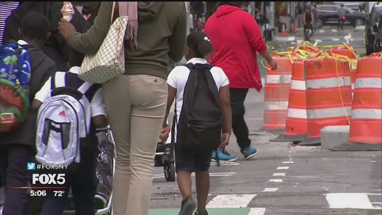 Kids head back for first day of school in New York City