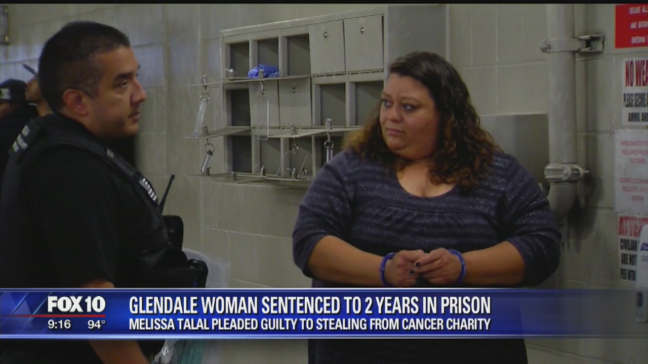 Glendale woman gets prison term for stealing from a charity