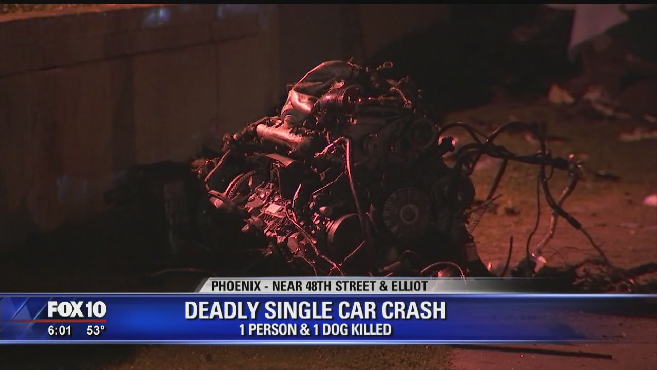 Driver & dog killed in Ahwatukee crash