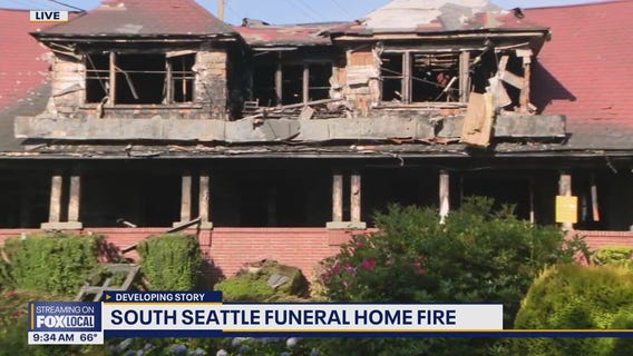 Funeral home fire in South Seattle