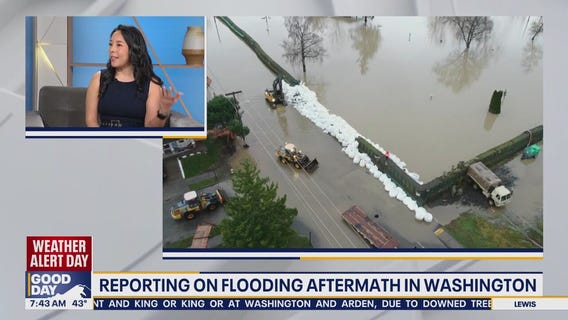 Reporting on flooding aftermath in Washington
