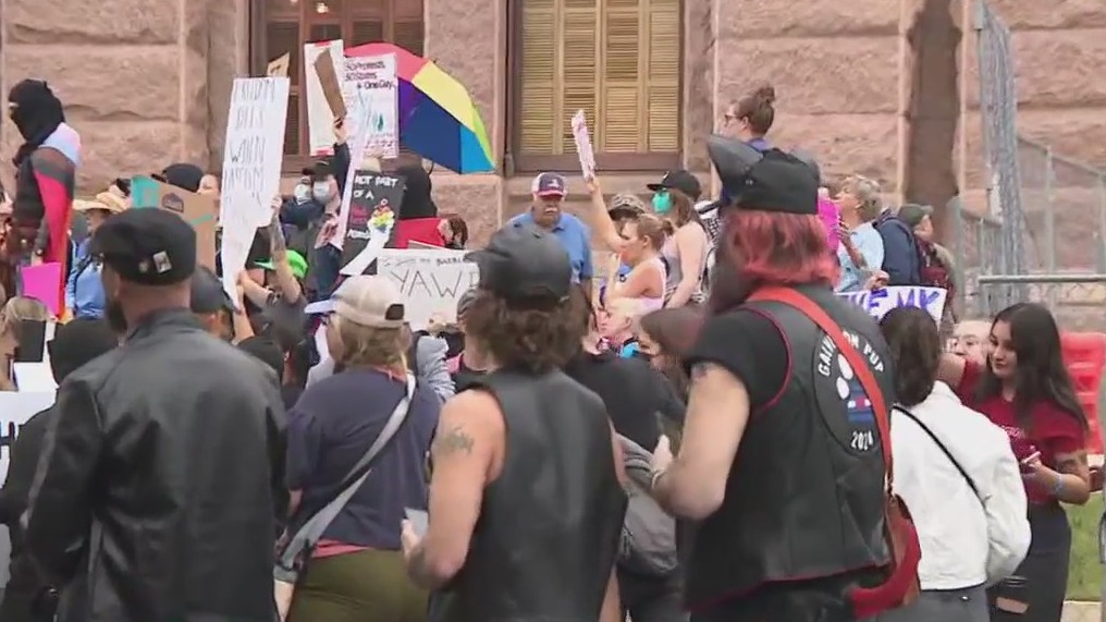 Austin anti-Trump protest at Texas Capitol
