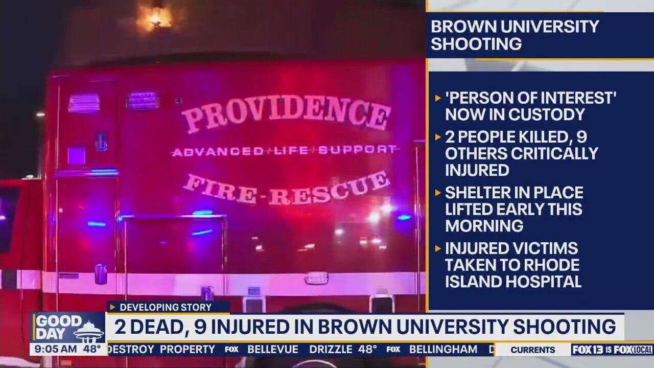 Person of interest arrested after deadly shooting at Brown University