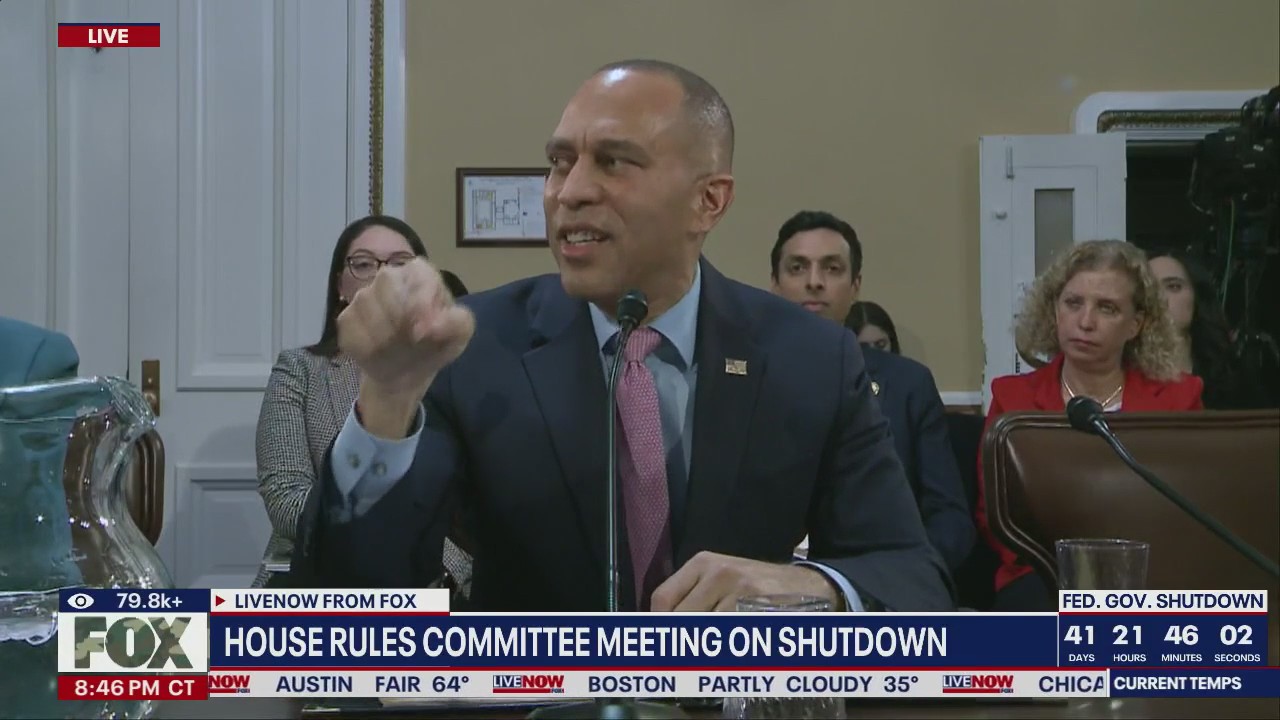 Chip Roy, Hakeem Jeffries speak at House Rules meeting