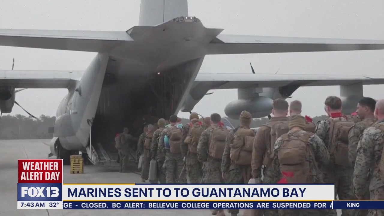 US Marines sent to Guantanamo Bay