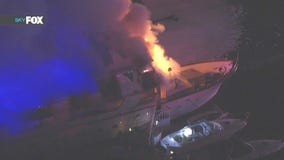 100-foot yacht explodes in Marina del Rey