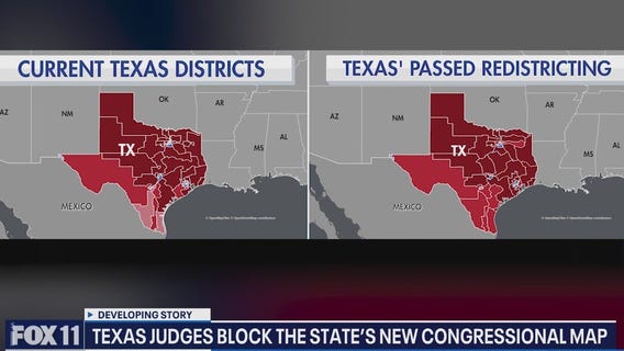 Texas' new congressional map blocked by court