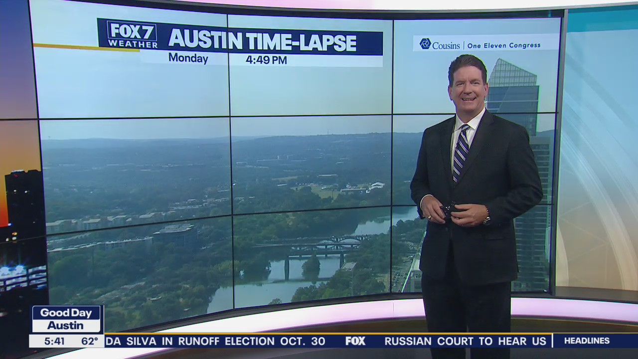 Warmer than average feel with low humidity