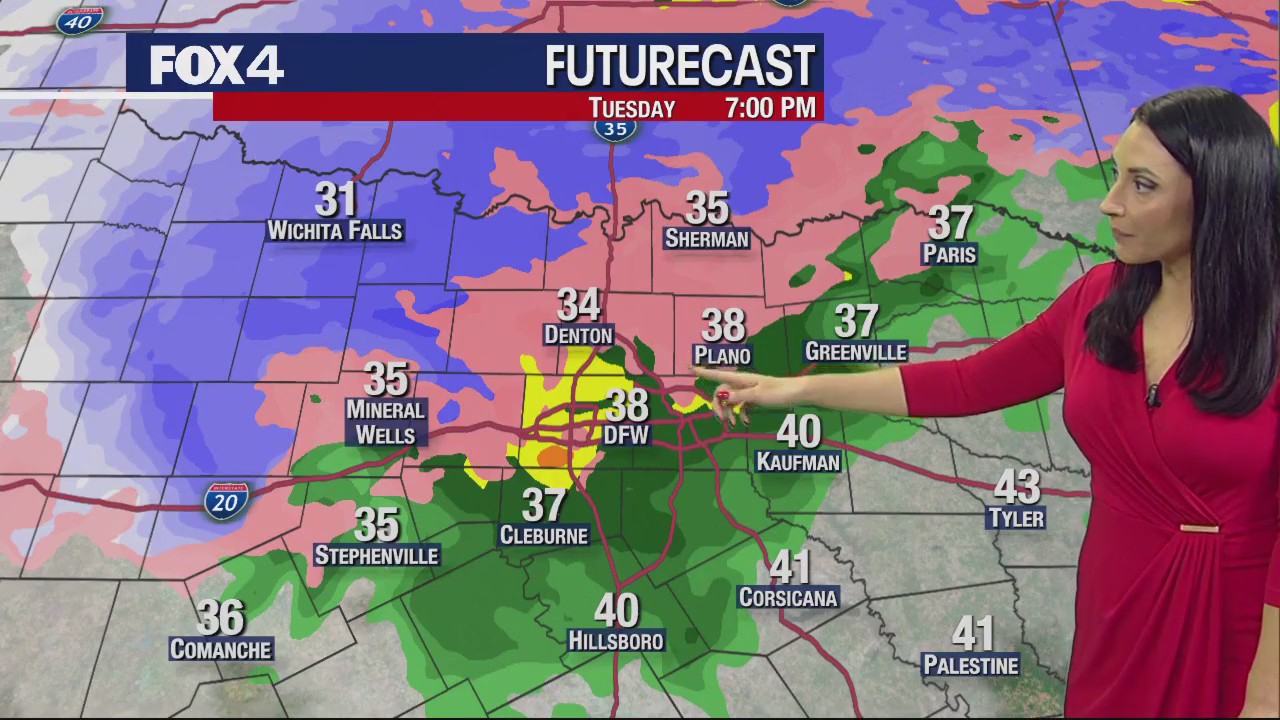 Dallas weather: January 24 afternoon forecast