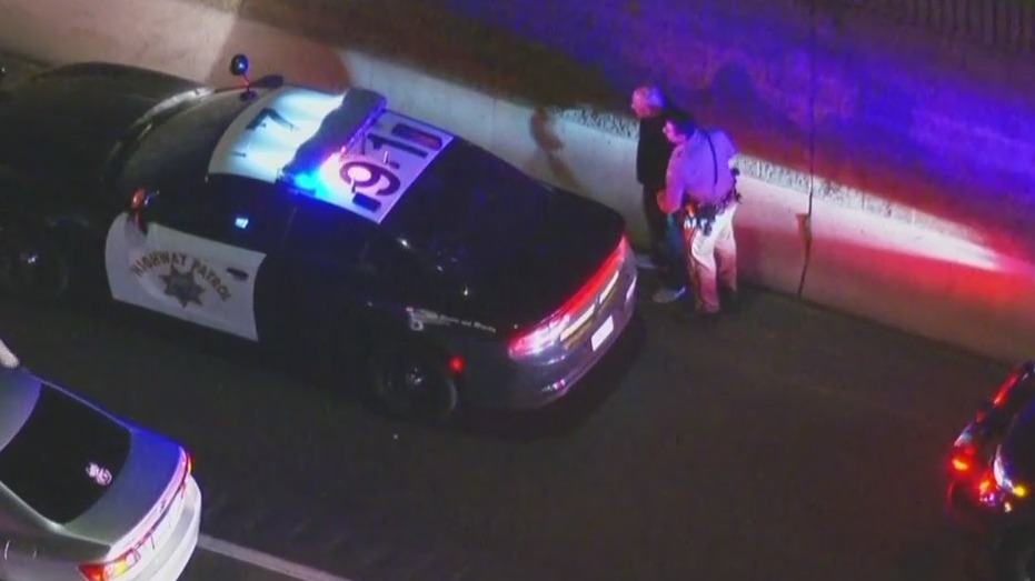 Traffic ends police chase through LA County