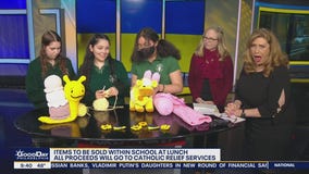 Camden Catholic High School Crochet Club creating pieces to help Ukraine