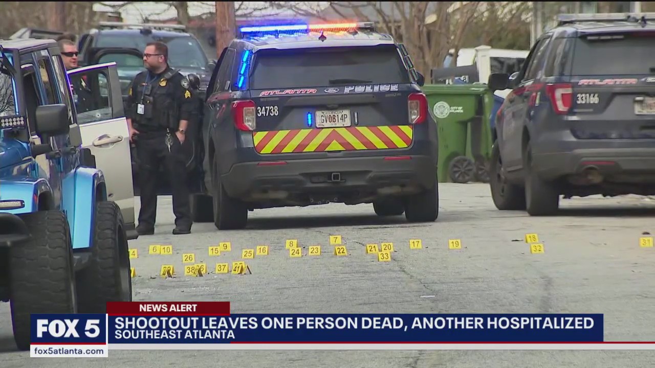 Shootout leaves one person dead, another hospitalized | FOX 5 Atlanta