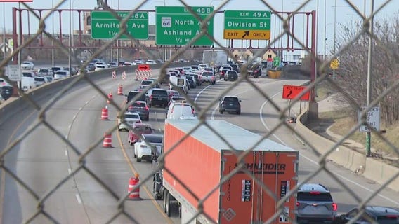 Kennedy construction resumes, immediately causing headaches for drivers