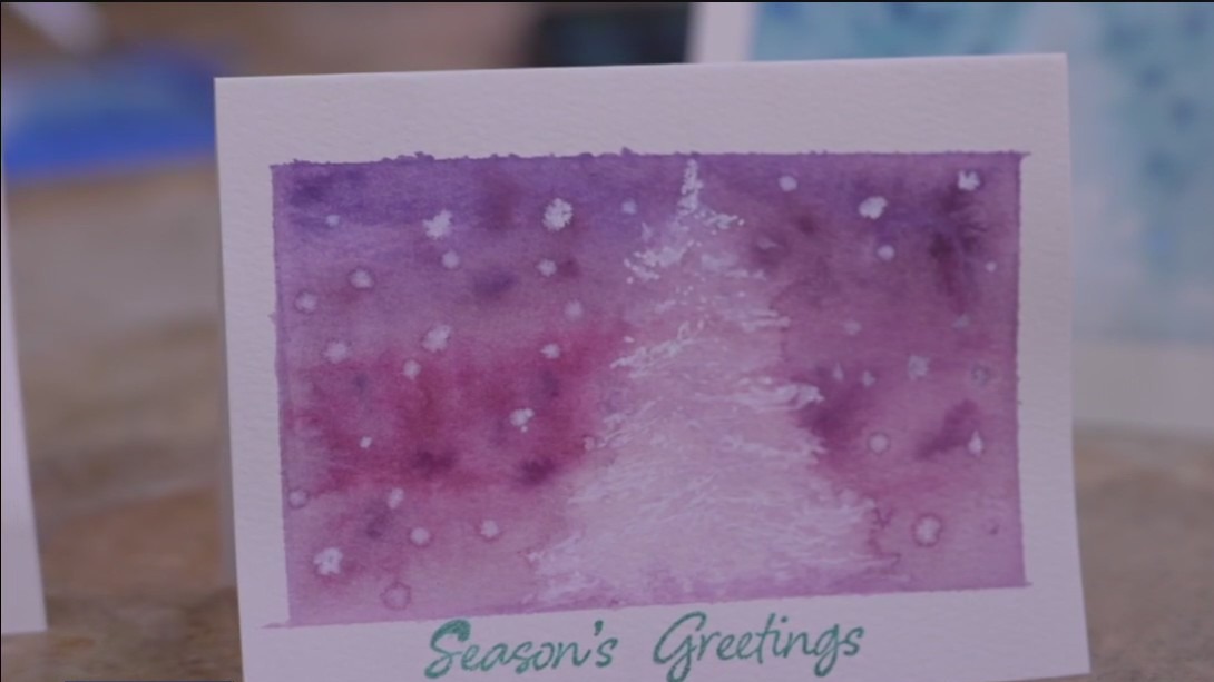 Holiday DIY: Hand-painted greeting cards