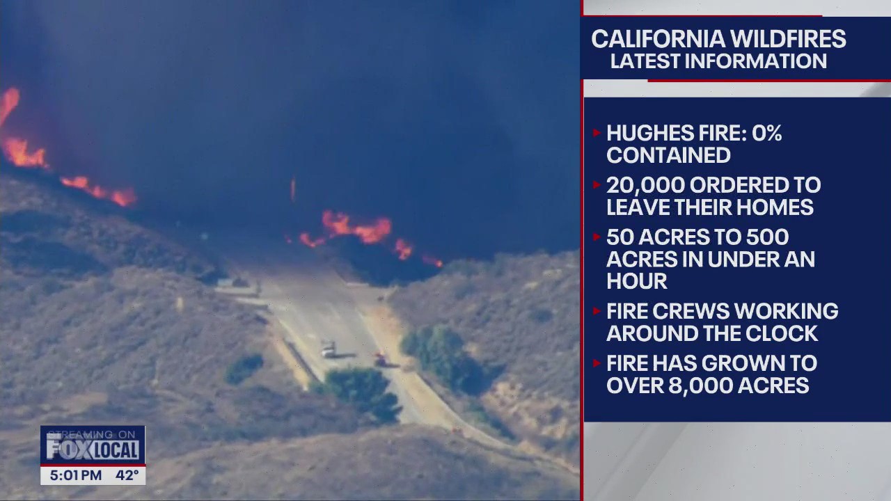 20,000 ordered to evacuate due to California wildfire