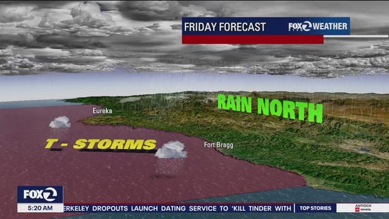 Rain, thunderstorms in the North Bay