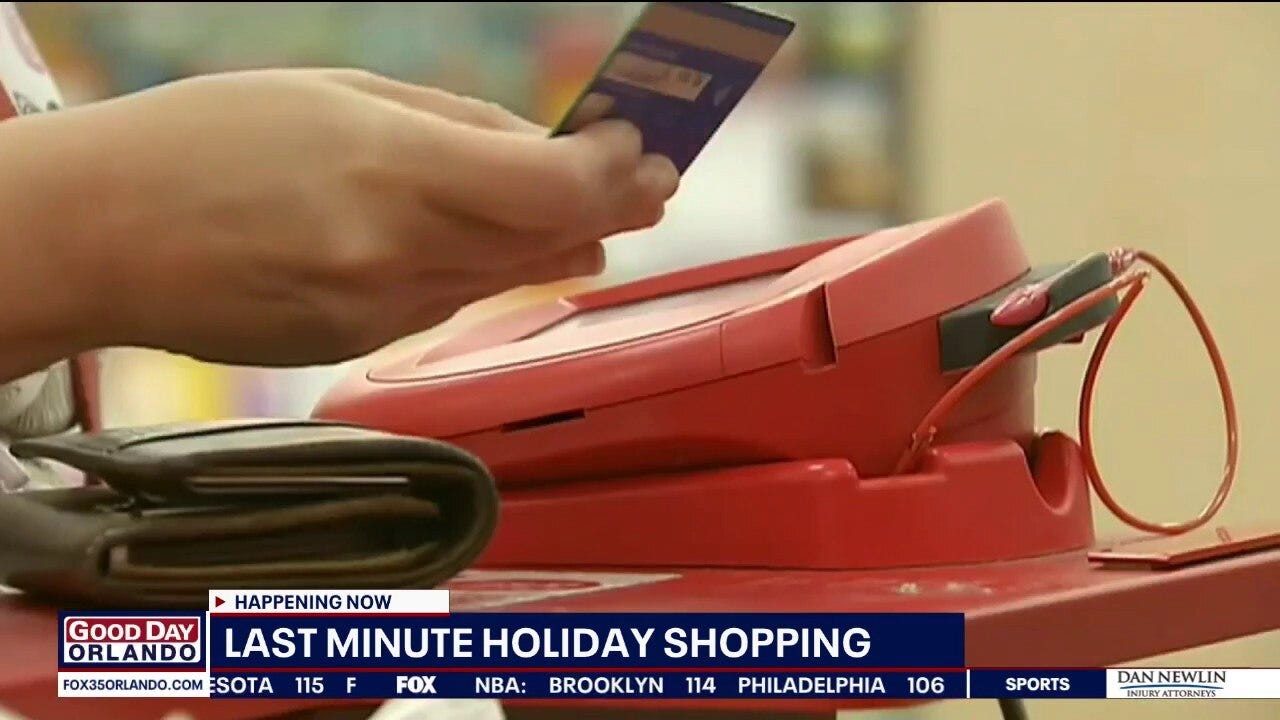Last-minute holiday shopping