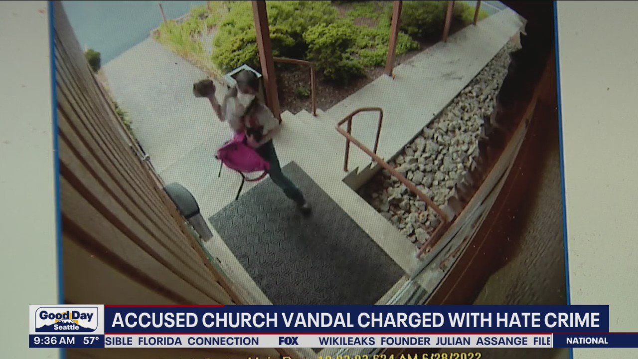 Accused church vandal charged with hate crime