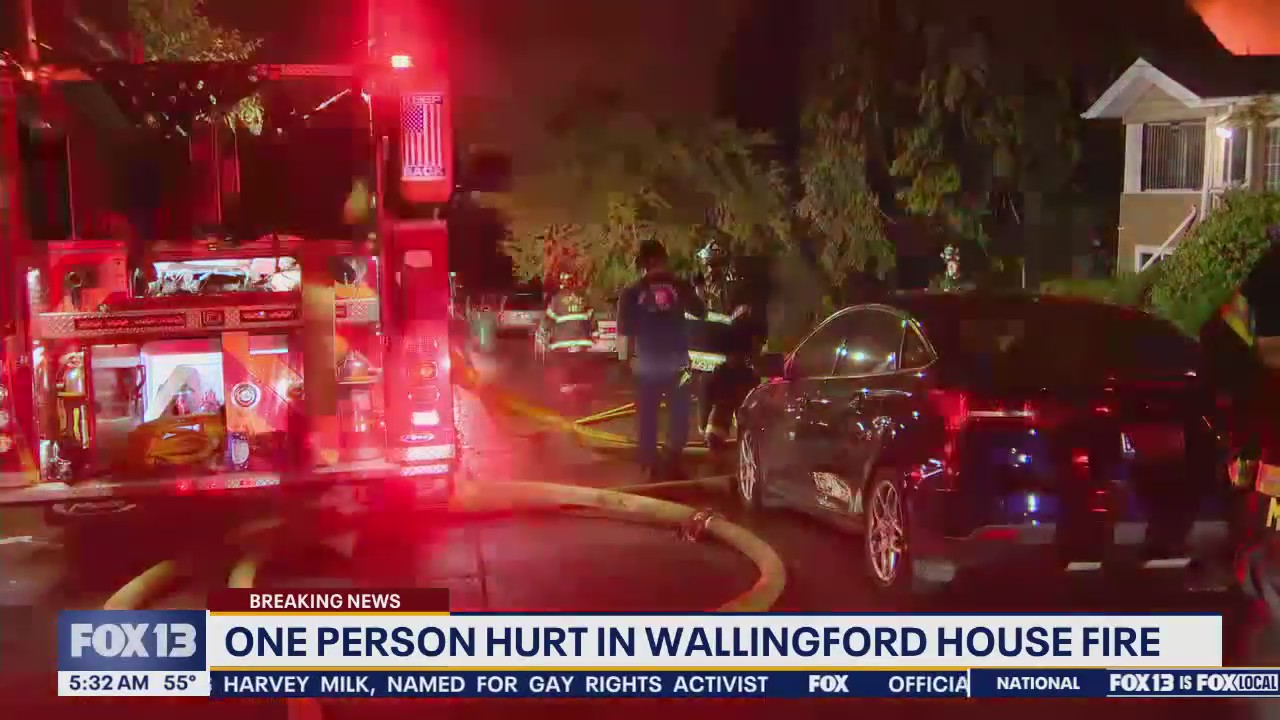 1 person hurt in Wallingford house fire