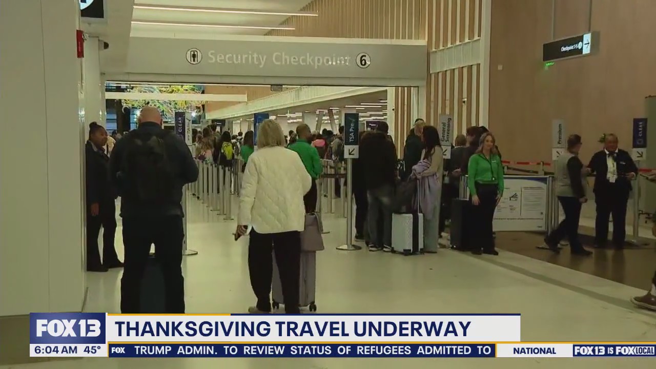 Thanksgiving travel underway at SEA Airport | FOX 13 Seattle