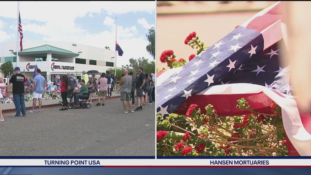 Memorials for Charlie Kirk growing across the Valley