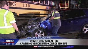 Arrest in school bus crash that injured students