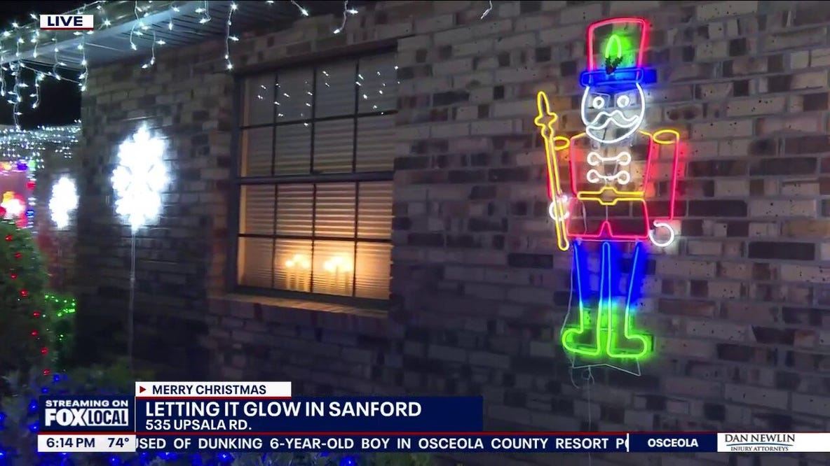 Let It Glow: Sanford home brightens up neighborhood