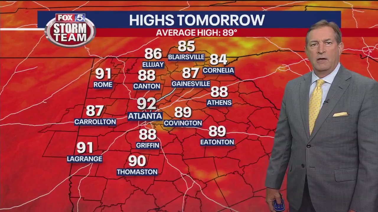 Tuesday evening forecast update | FOX 5 Atlanta