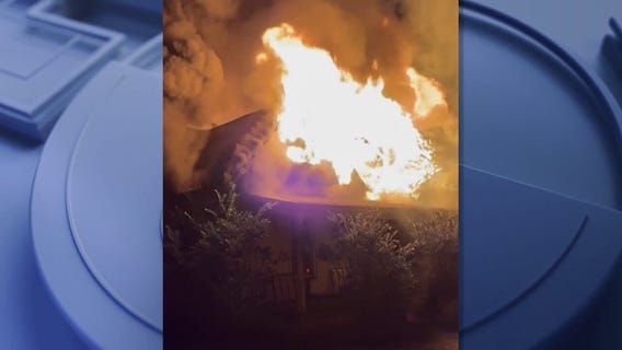 Flames erupt from Athens home during Christmas Eve rescue