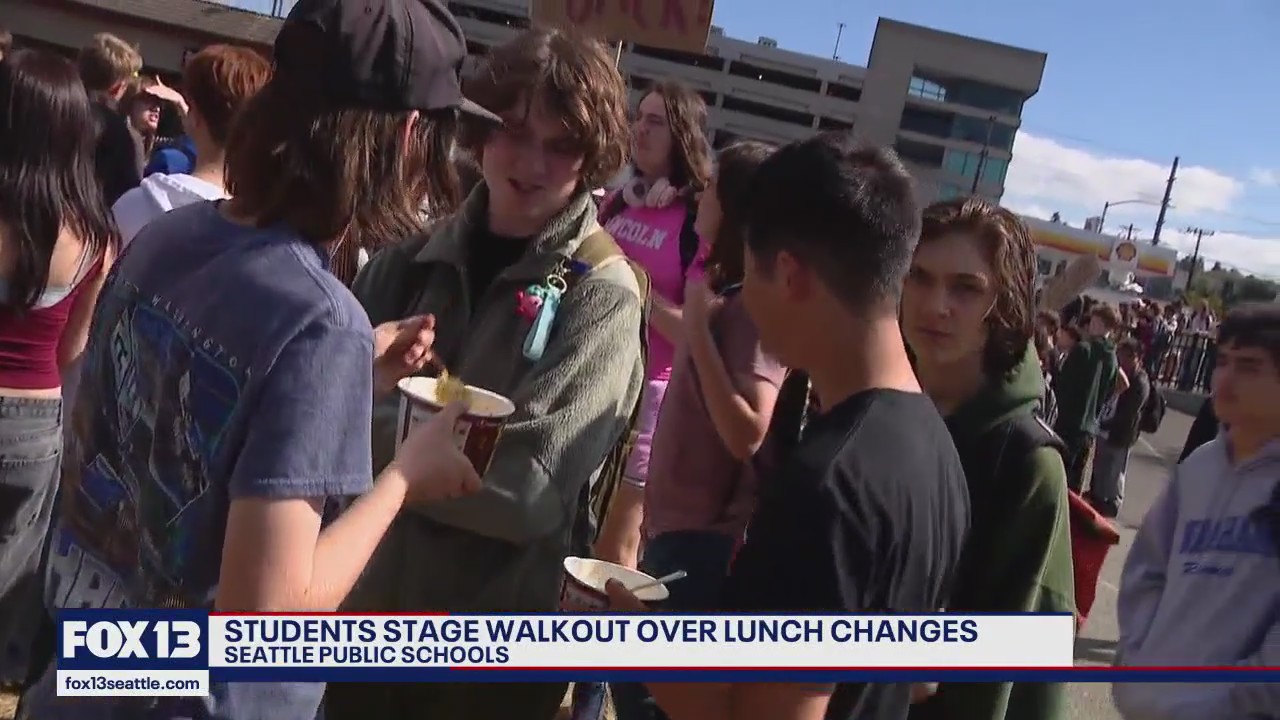 Seattle Public School students stage walkout over lunch changes