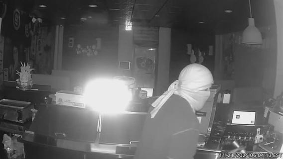 Break-in captured on surveillance cameras