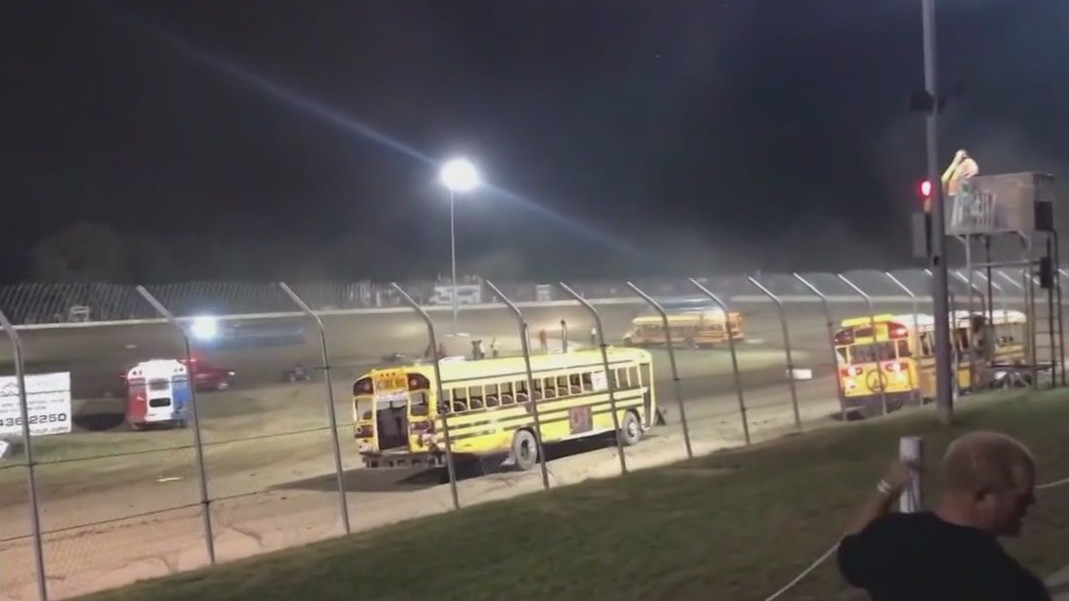 School bus race crash causes injuries to teen