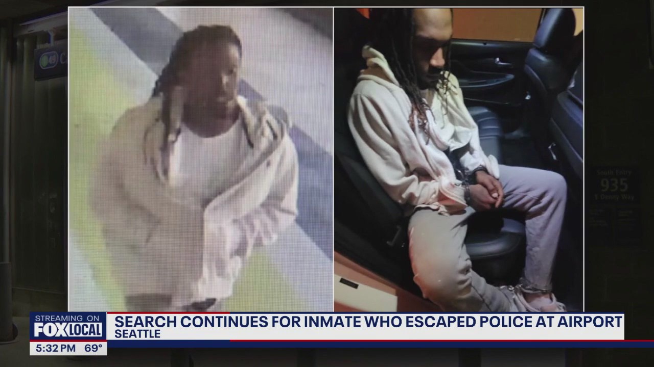 Manhunt continues for inmate who escaped custody at SEA Airport
