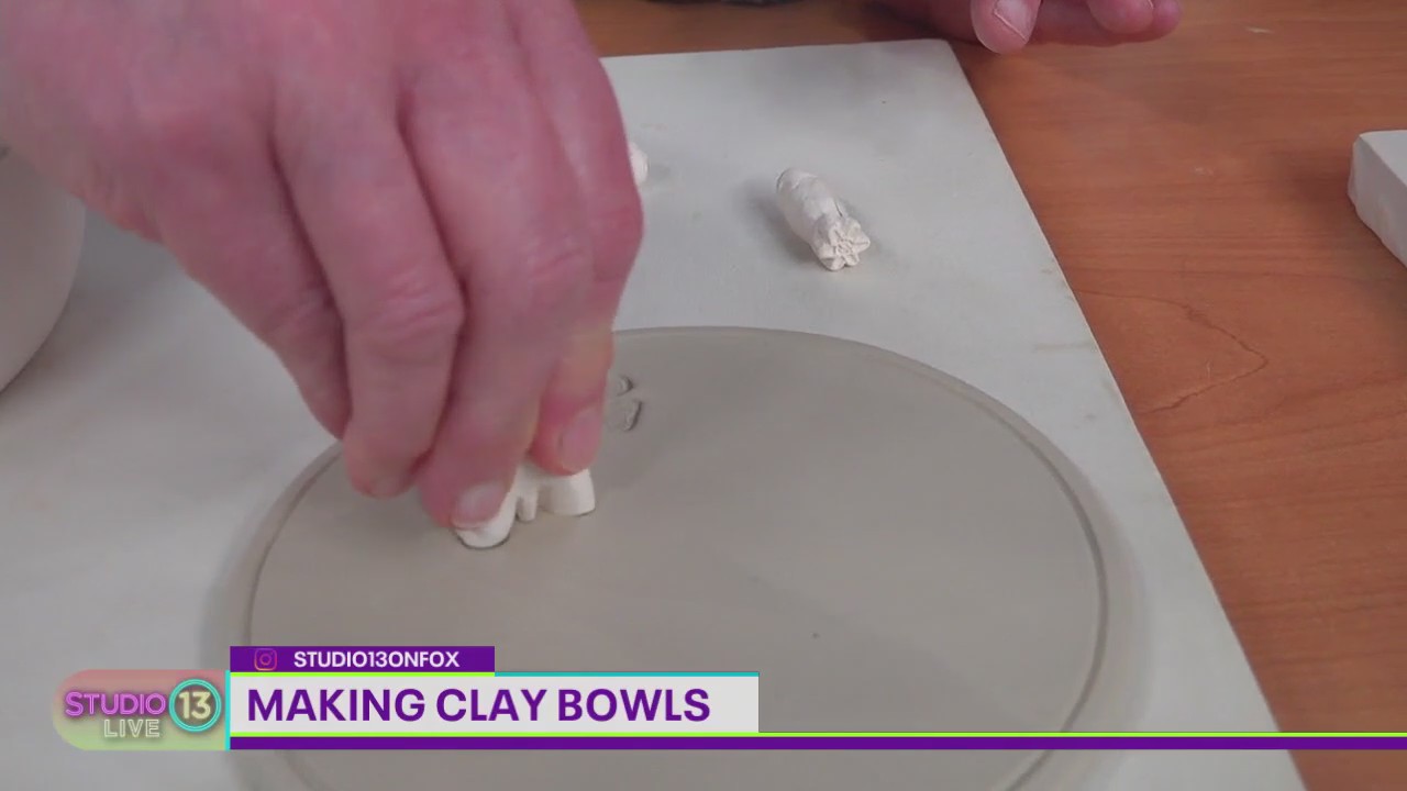 Making clay bowls to preview the Camano Island Studio Tour