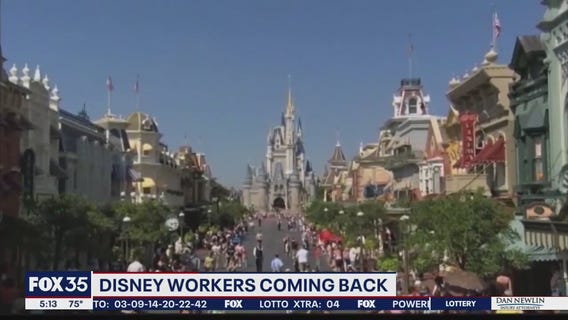 Disney workers returning to work