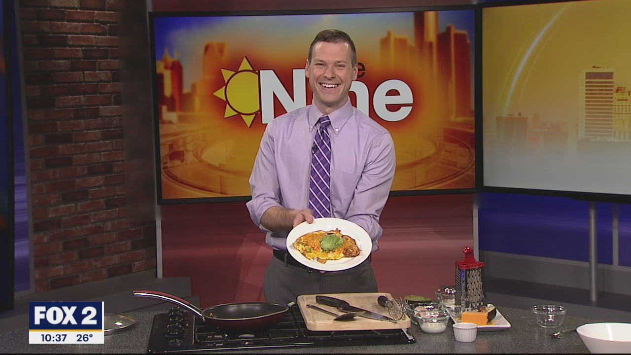 Derek shows off his culinary skills