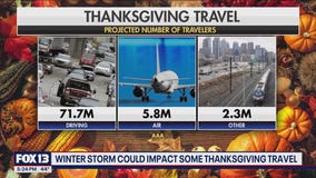 Winter storm could impact Thanksgiving travel