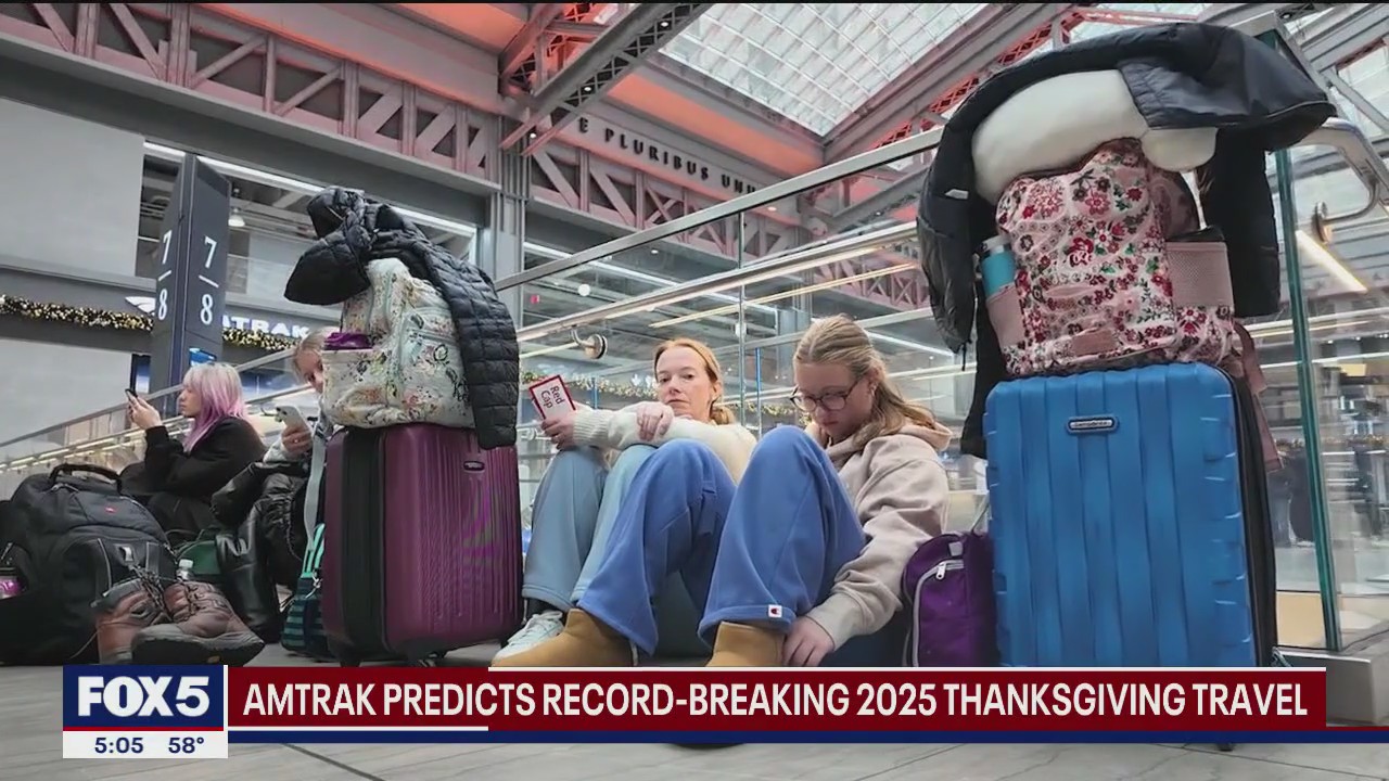 Amtrak predicts record-breaking 2025 Thanksgiving travel