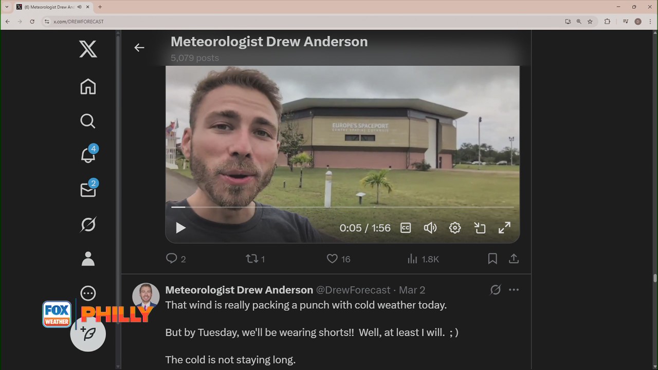 Springtime temp contrasts, trip to French Guiana | FOX Weather Philly