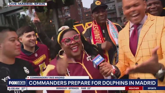 Commanders fans travel to Madrid for game against Dolphins