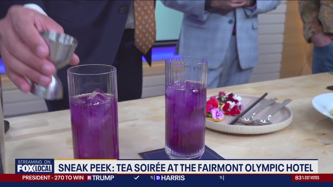 Tea soiree at Fairmont Olympic Hotel