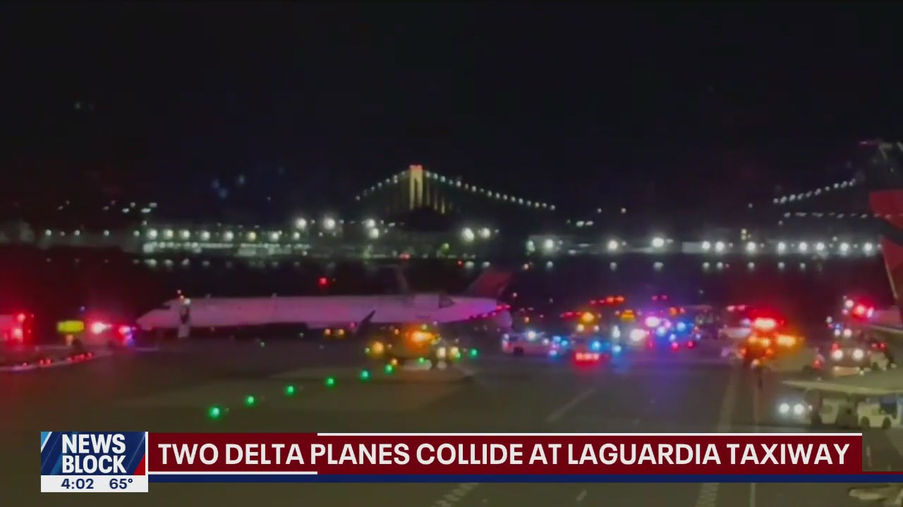 2 Delta planes collide at LaGuardia; UK synagogue terror attack | FOX 5 News Block